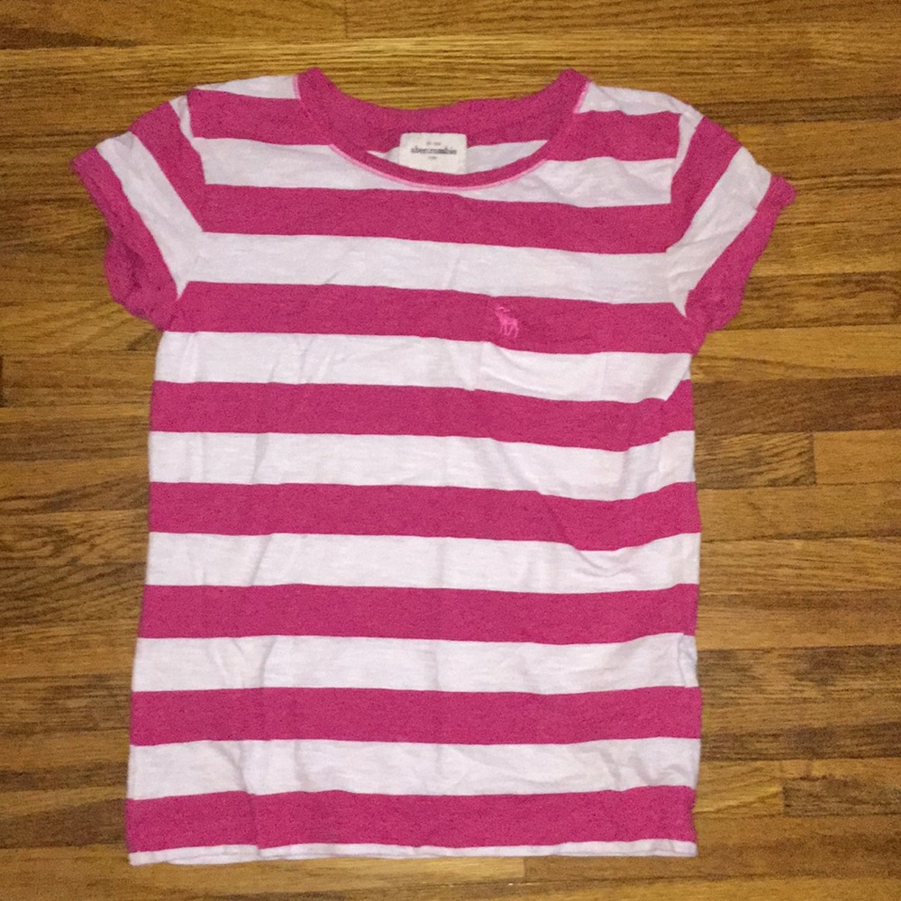 Striped pink and white Abercrombie Fitch shirt!!!!
